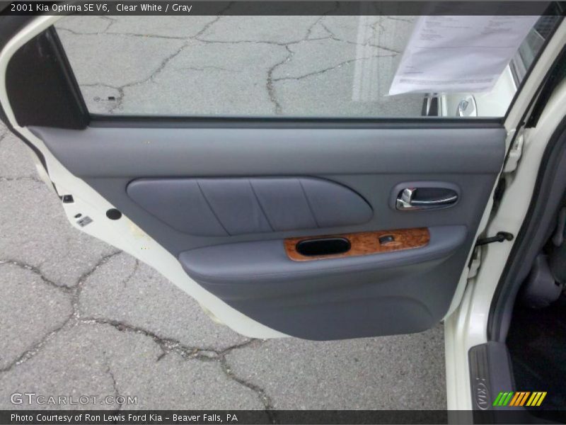 Clear White / Gray 2001 Kia Optima SE V6