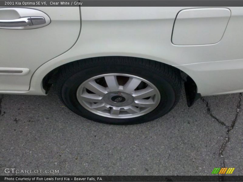 Clear White / Gray 2001 Kia Optima SE V6