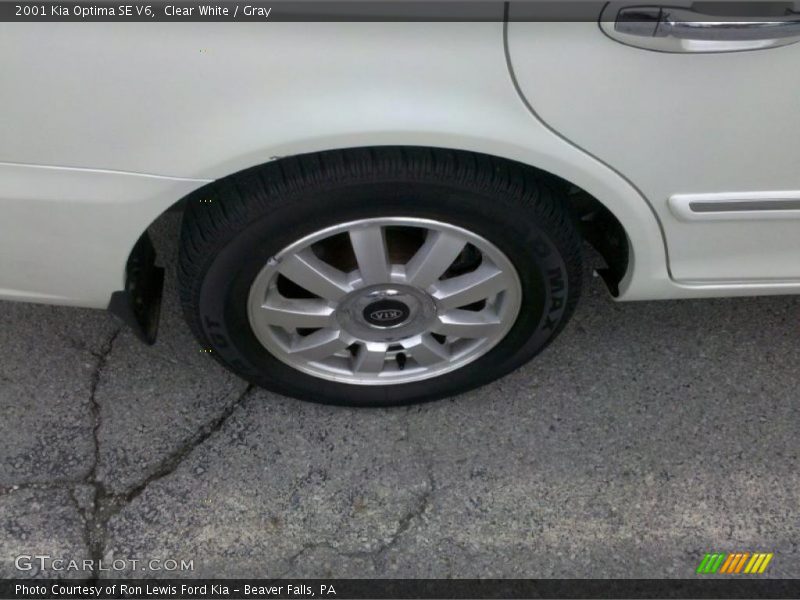 Clear White / Gray 2001 Kia Optima SE V6