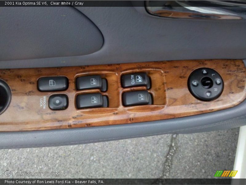 Clear White / Gray 2001 Kia Optima SE V6