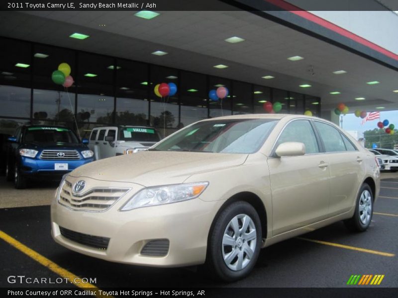 Sandy Beach Metallic / Ash 2011 Toyota Camry LE