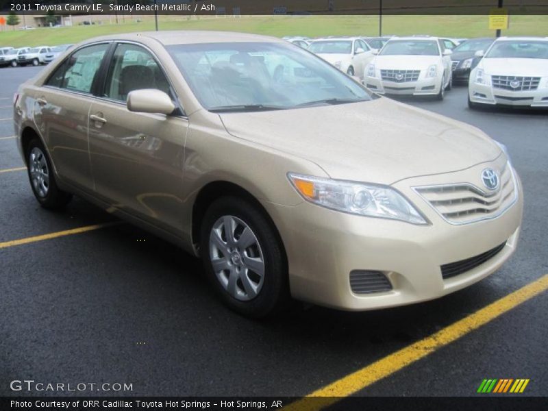 Sandy Beach Metallic / Ash 2011 Toyota Camry LE