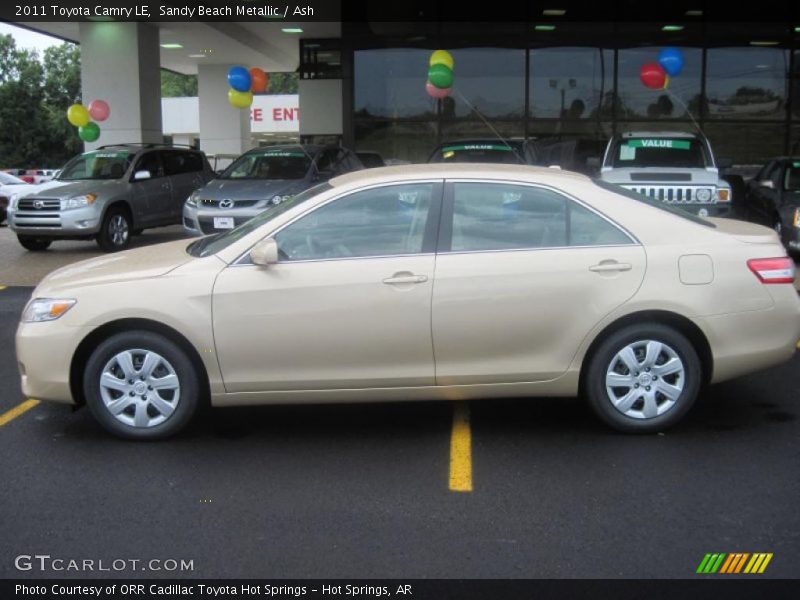 Sandy Beach Metallic / Ash 2011 Toyota Camry LE