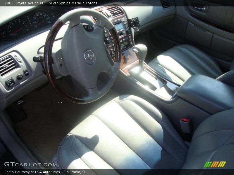 Silver Spruce Metallic / Stone 2003 Toyota Avalon XLS