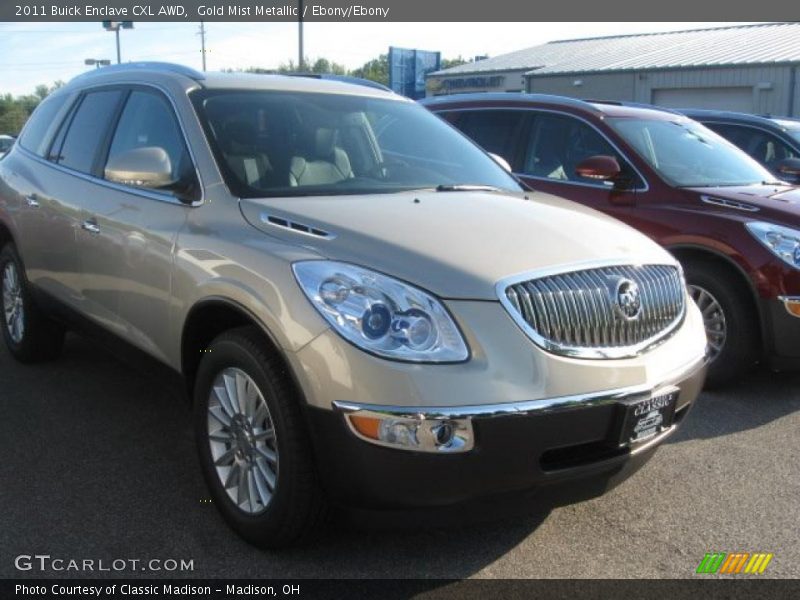 Gold Mist Metallic / Ebony/Ebony 2011 Buick Enclave CXL AWD