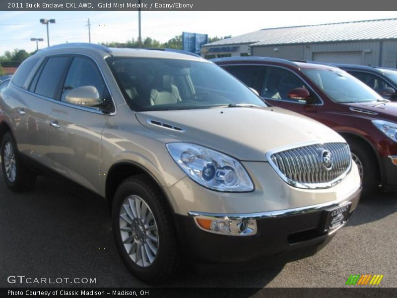 Gold Mist Metallic / Ebony/Ebony 2011 Buick Enclave CXL AWD