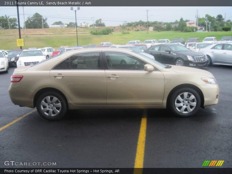 Sandy Beach Metallic / Ash 2011 Toyota Camry LE