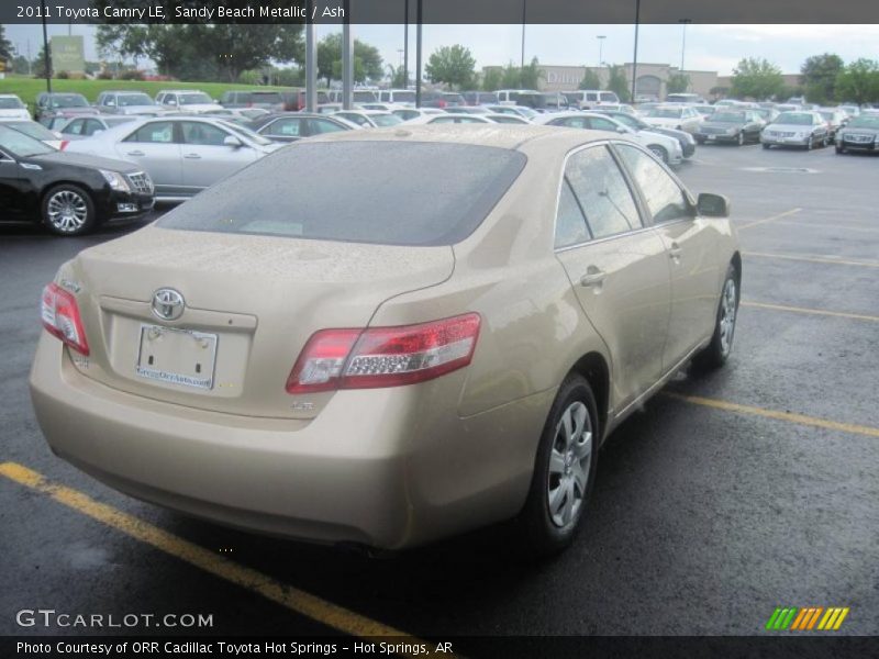 Sandy Beach Metallic / Ash 2011 Toyota Camry LE