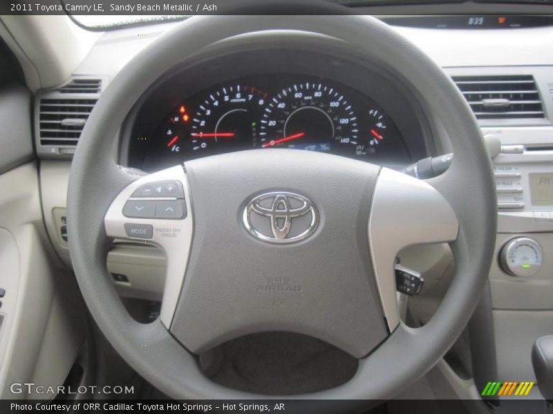 Sandy Beach Metallic / Ash 2011 Toyota Camry LE