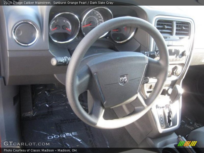 Sunburst Orange Pearl / Dark Slate Gray 2010 Dodge Caliber Mainstreet
