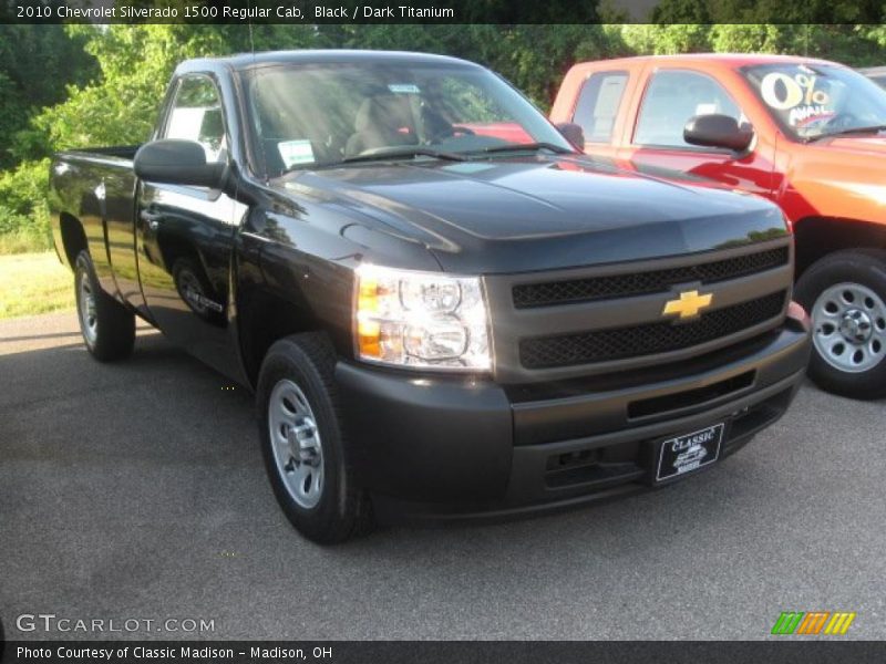 Black / Dark Titanium 2010 Chevrolet Silverado 1500 Regular Cab