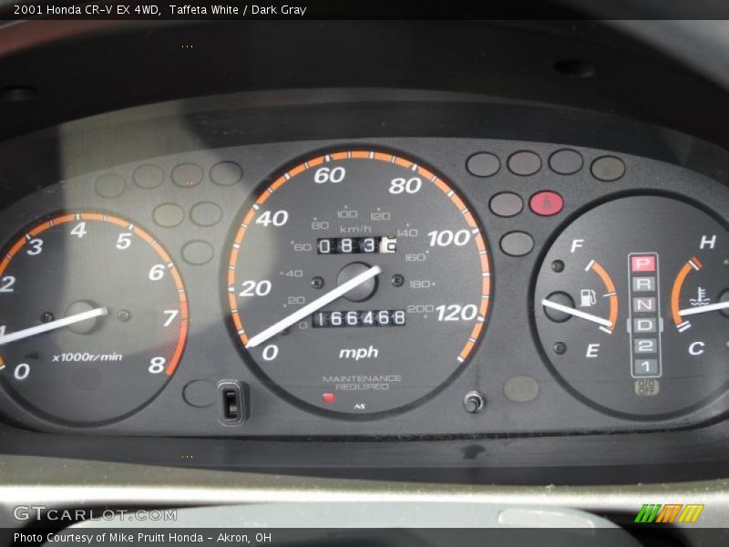 Taffeta White / Dark Gray 2001 Honda CR-V EX 4WD