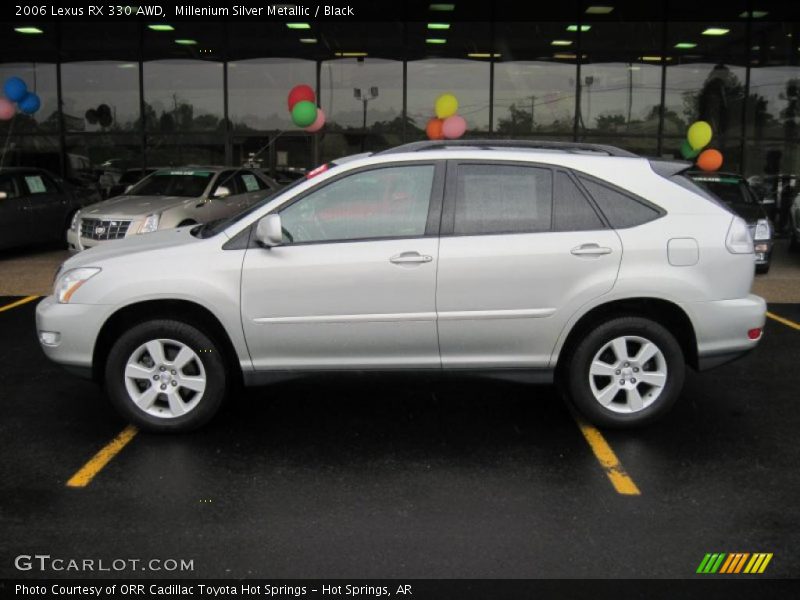 Millenium Silver Metallic / Black 2006 Lexus RX 330 AWD