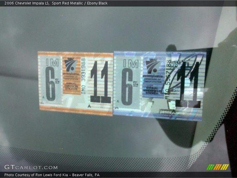 Sport Red Metallic / Ebony Black 2006 Chevrolet Impala LS