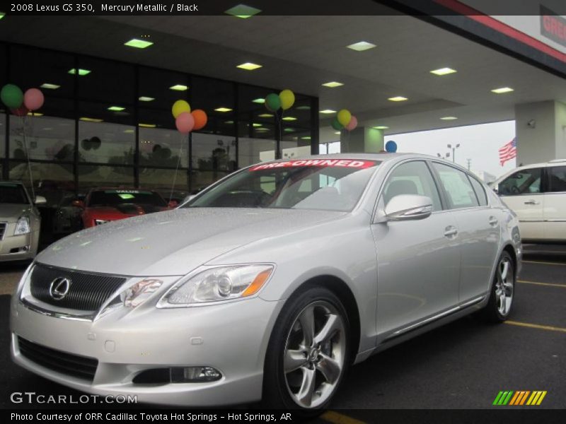 Mercury Metallic / Black 2008 Lexus GS 350