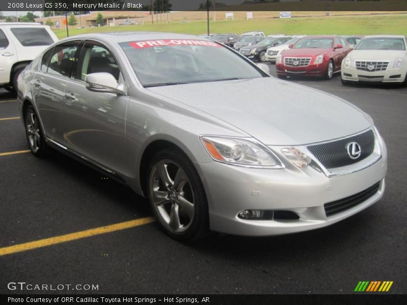 Mercury Metallic / Black 2008 Lexus GS 350