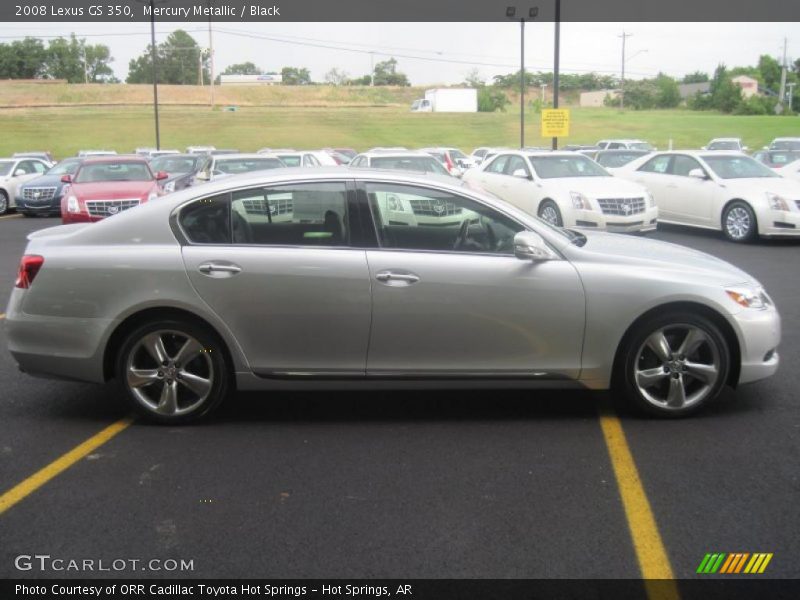 Mercury Metallic / Black 2008 Lexus GS 350