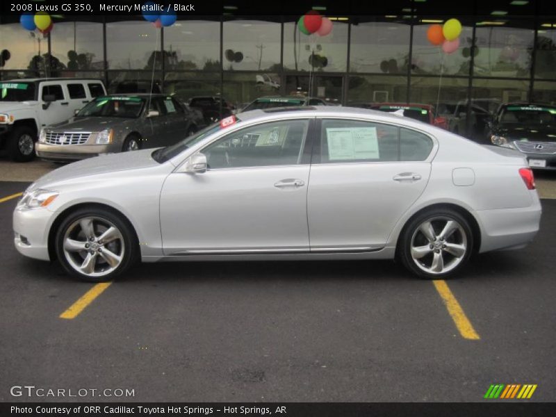 Mercury Metallic / Black 2008 Lexus GS 350
