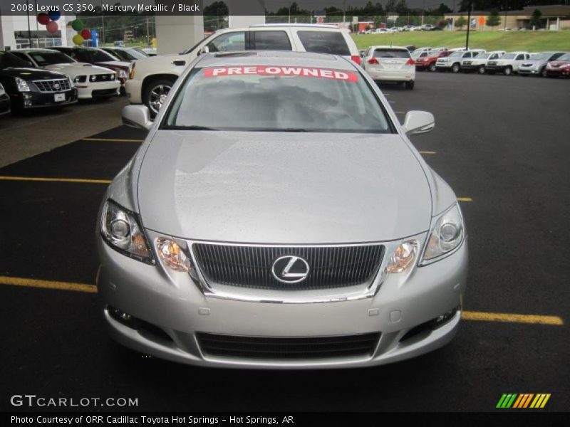 Mercury Metallic / Black 2008 Lexus GS 350