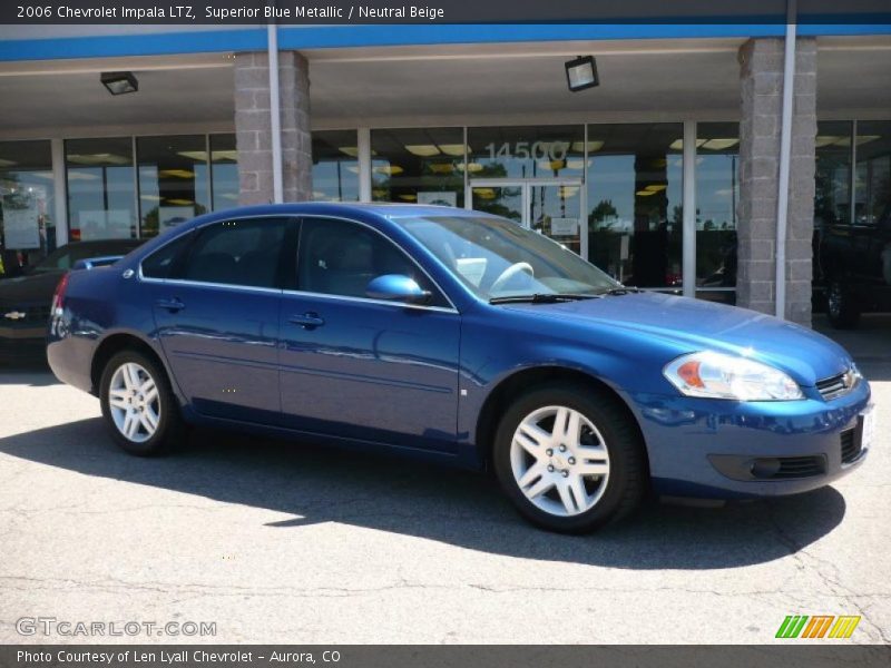 Superior Blue Metallic / Neutral Beige 2006 Chevrolet Impala LTZ