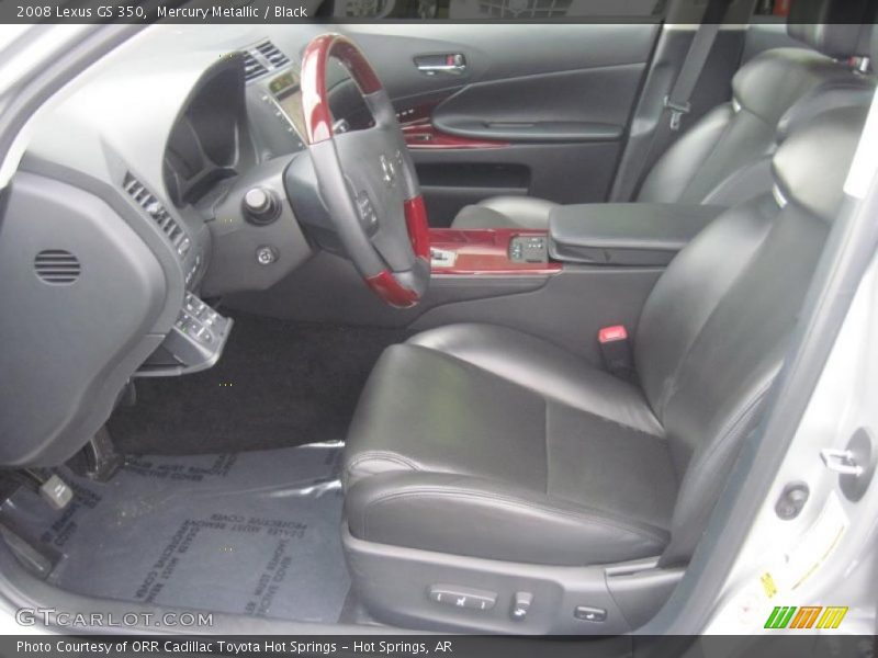 Mercury Metallic / Black 2008 Lexus GS 350
