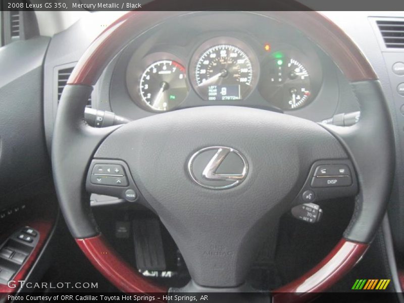 Mercury Metallic / Black 2008 Lexus GS 350