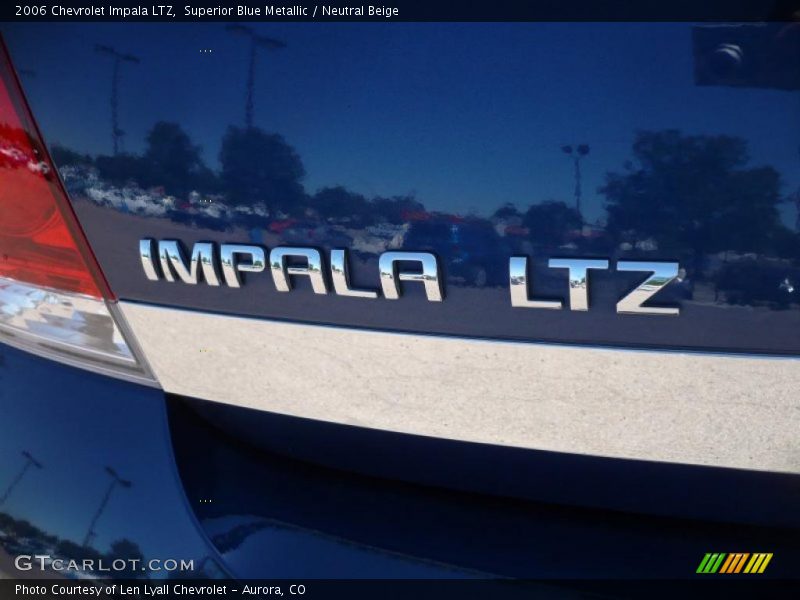 Superior Blue Metallic / Neutral Beige 2006 Chevrolet Impala LTZ