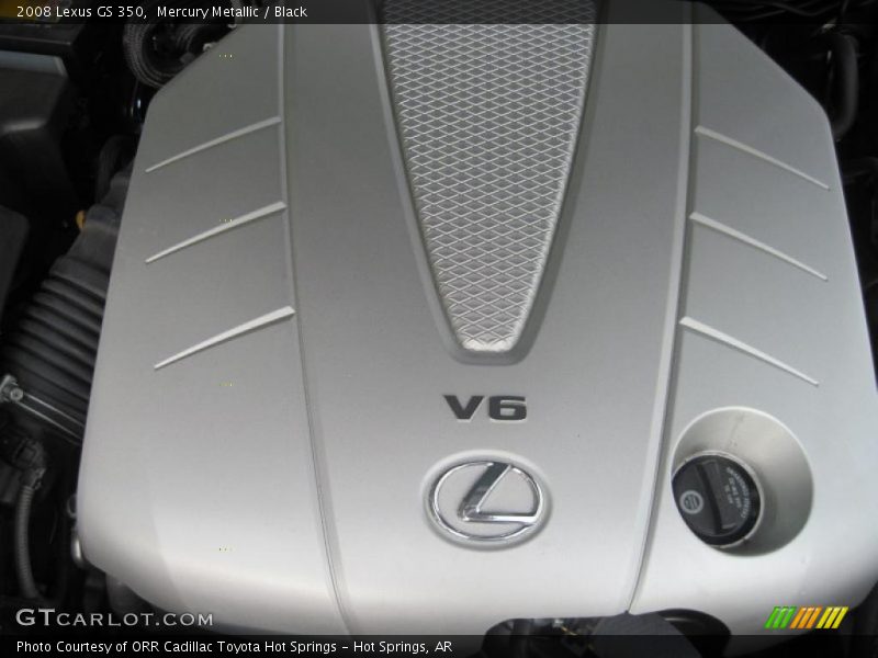 Mercury Metallic / Black 2008 Lexus GS 350