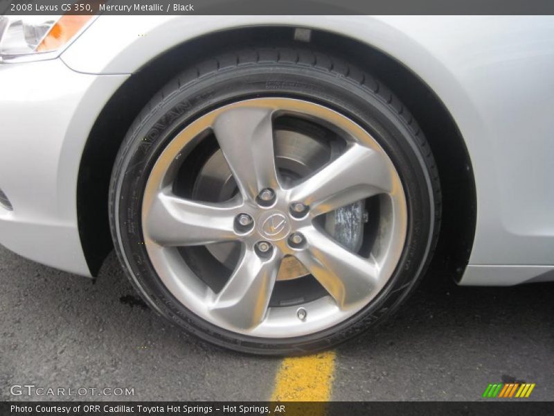 Mercury Metallic / Black 2008 Lexus GS 350