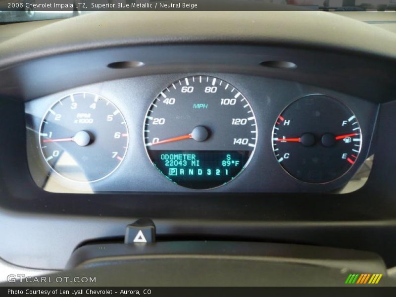 Superior Blue Metallic / Neutral Beige 2006 Chevrolet Impala LTZ
