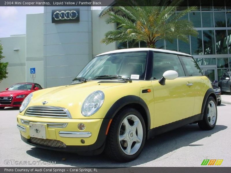 Liquid Yellow / Panther Black 2004 Mini Cooper Hardtop