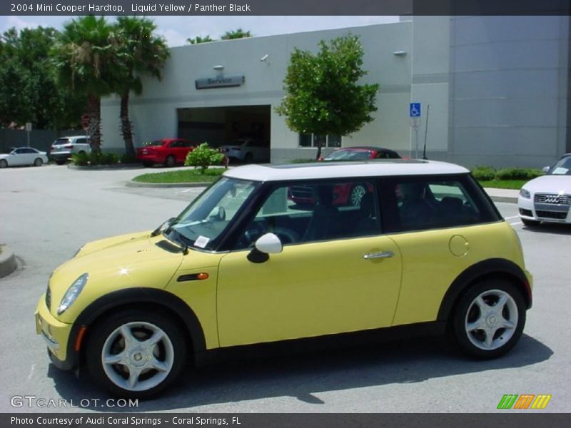 Liquid Yellow / Panther Black 2004 Mini Cooper Hardtop