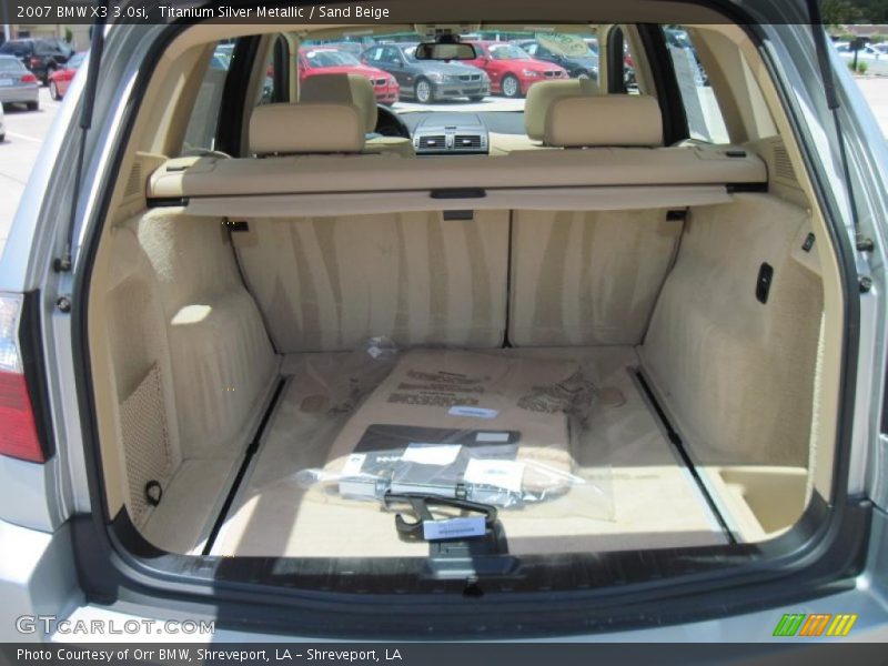 Titanium Silver Metallic / Sand Beige 2007 BMW X3 3.0si