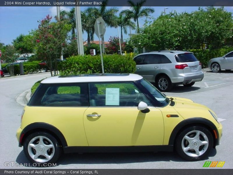 Liquid Yellow / Panther Black 2004 Mini Cooper Hardtop