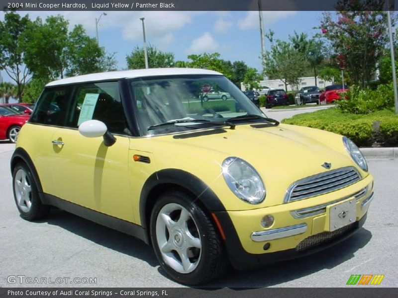 Liquid Yellow / Panther Black 2004 Mini Cooper Hardtop