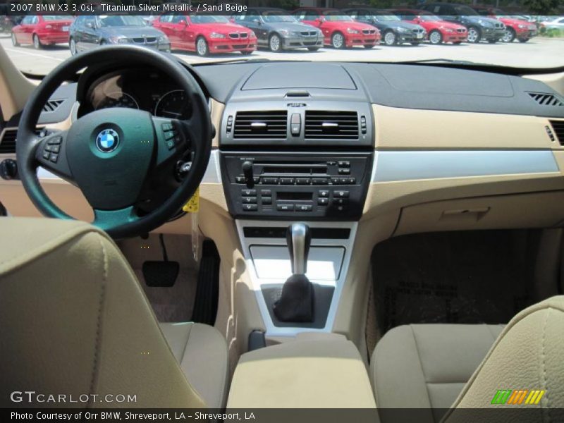 Titanium Silver Metallic / Sand Beige 2007 BMW X3 3.0si