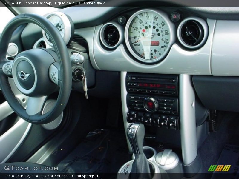 Liquid Yellow / Panther Black 2004 Mini Cooper Hardtop