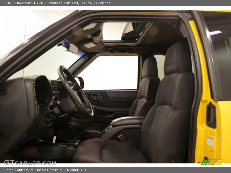 Yellow / Graphite 2003 Chevrolet S10 ZR2 Extended Cab 4x4