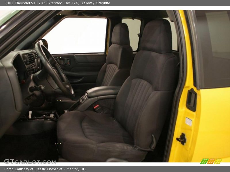 Yellow / Graphite 2003 Chevrolet S10 ZR2 Extended Cab 4x4