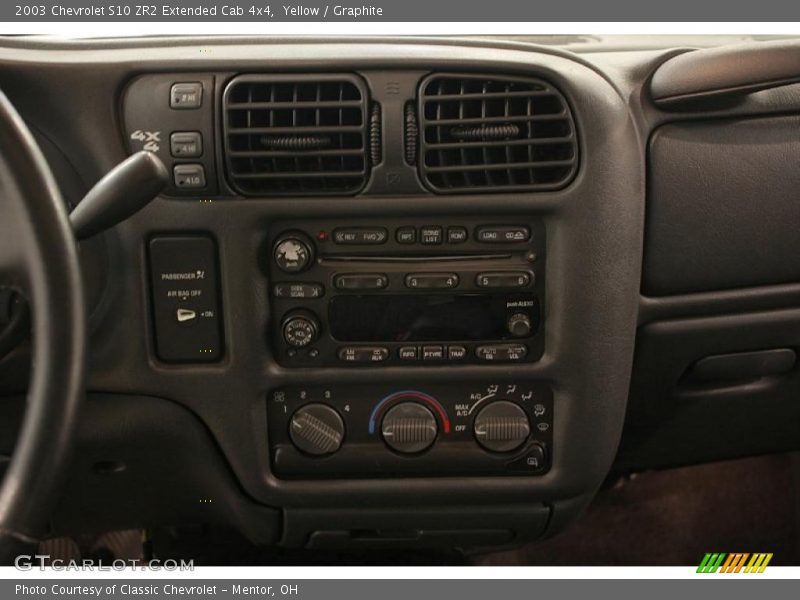 Yellow / Graphite 2003 Chevrolet S10 ZR2 Extended Cab 4x4