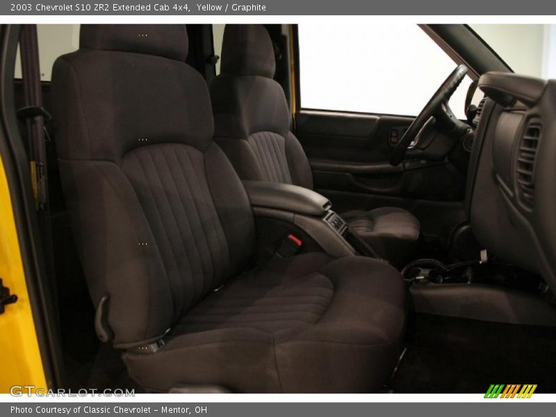 Yellow / Graphite 2003 Chevrolet S10 ZR2 Extended Cab 4x4
