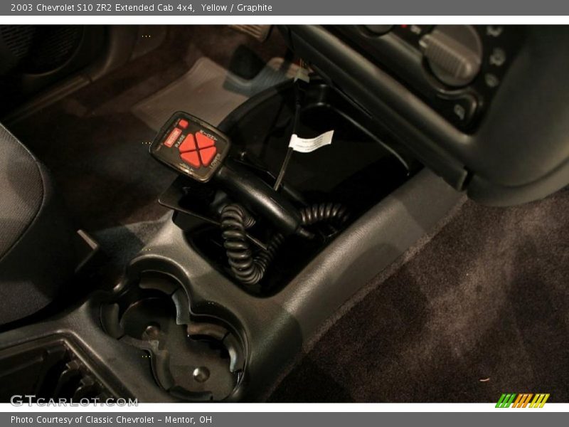 Yellow / Graphite 2003 Chevrolet S10 ZR2 Extended Cab 4x4