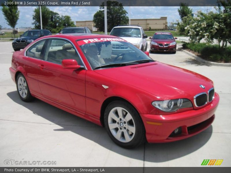 Imola Red / Sand 2006 BMW 3 Series 325i Coupe