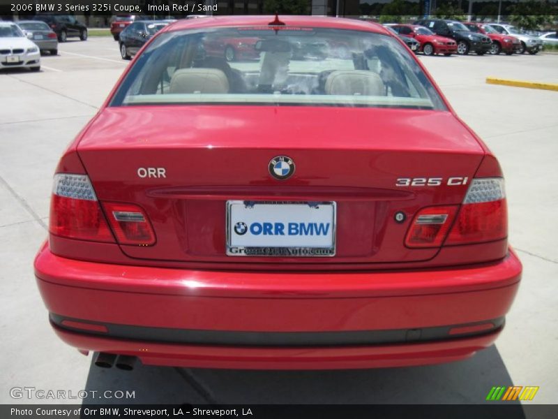 Imola Red / Sand 2006 BMW 3 Series 325i Coupe