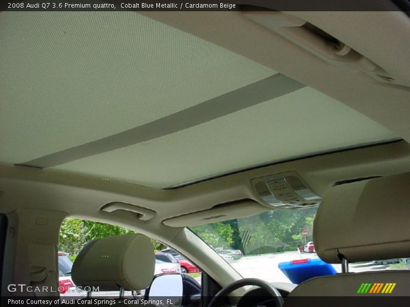 Cobalt Blue Metallic / Cardamom Beige 2008 Audi Q7 3.6 Premium quattro