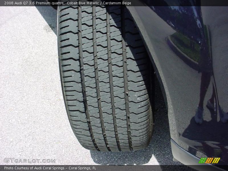 Cobalt Blue Metallic / Cardamom Beige 2008 Audi Q7 3.6 Premium quattro