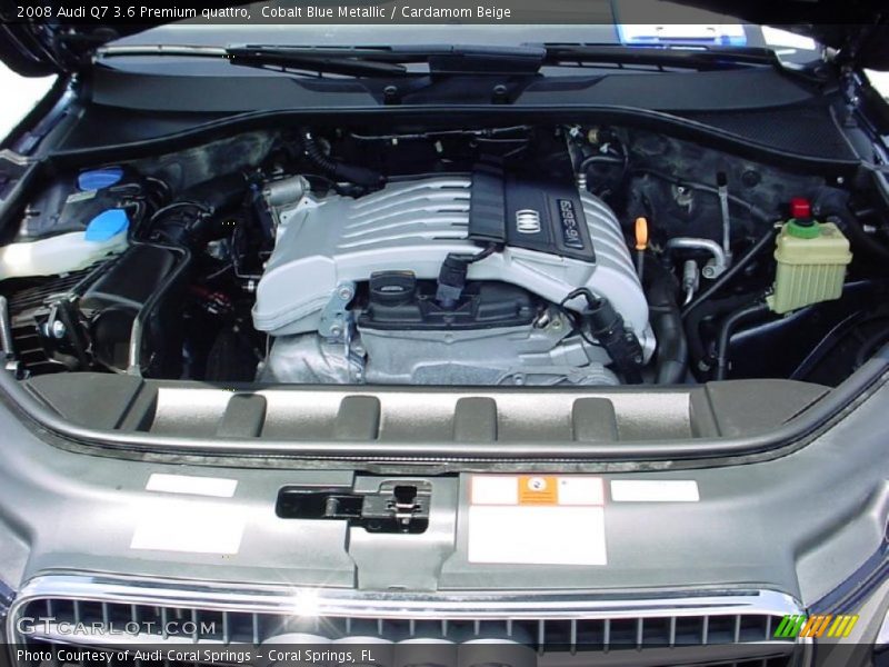 Cobalt Blue Metallic / Cardamom Beige 2008 Audi Q7 3.6 Premium quattro