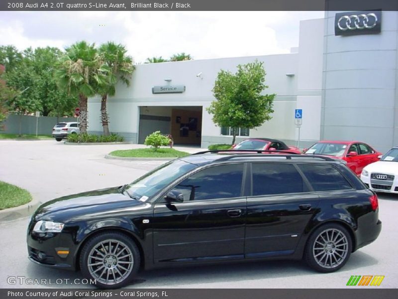 Brilliant Black / Black 2008 Audi A4 2.0T quattro S-Line Avant