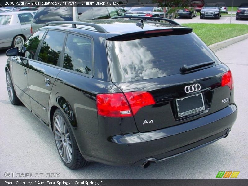 Brilliant Black / Black 2008 Audi A4 2.0T quattro S-Line Avant