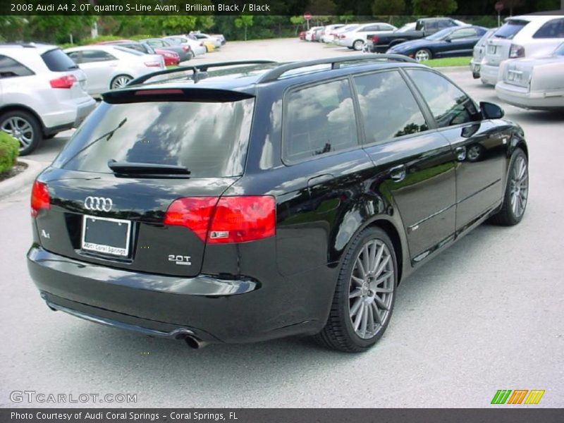 Brilliant Black / Black 2008 Audi A4 2.0T quattro S-Line Avant